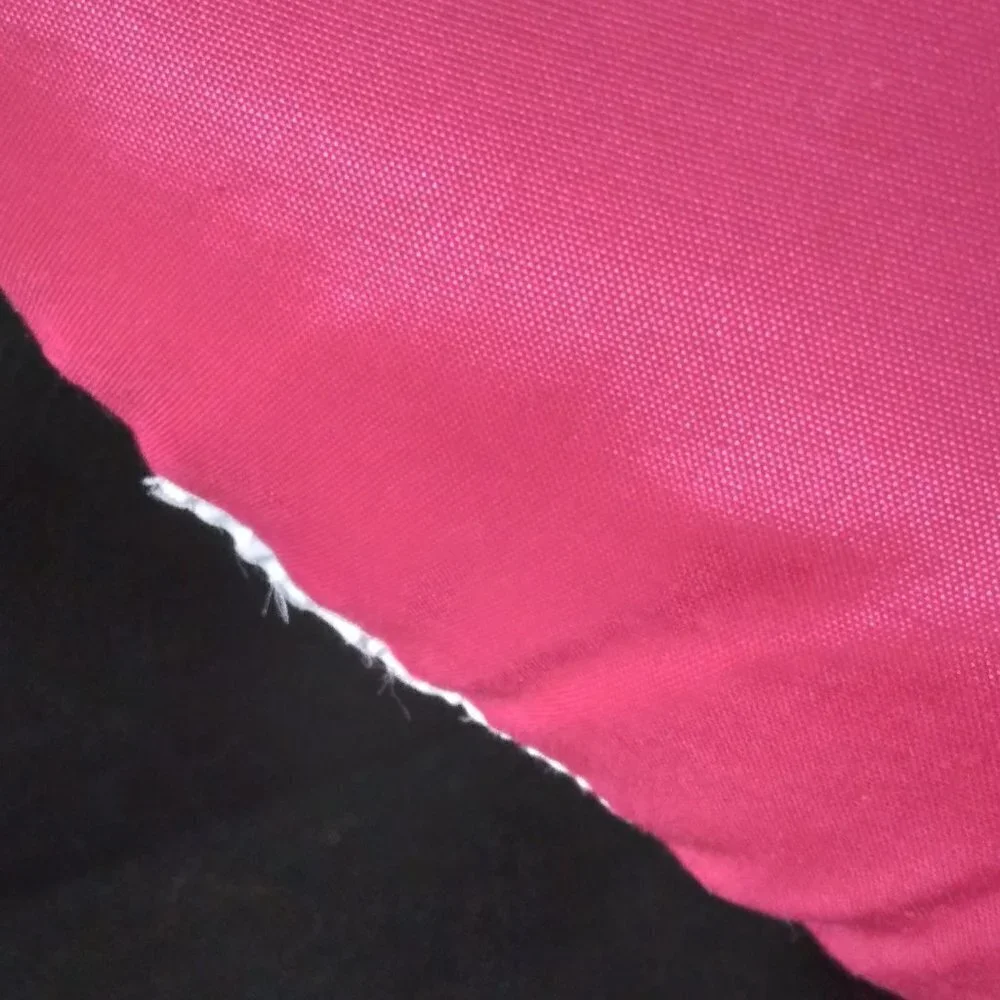 Pair of Lg Fuchsia Hot Pink Satin Heart Pillows 17